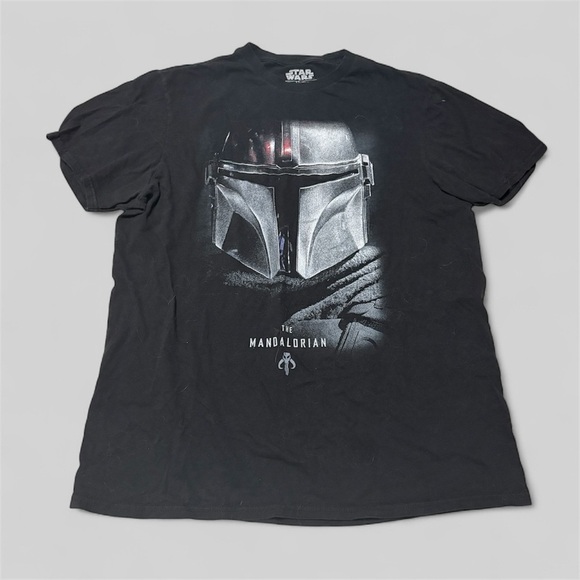 Star Wars Black Mandalorian Short Sleeve Tee - Picture 1 of 3